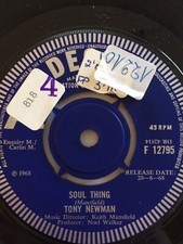 Tony Newman,DEMO,Soul Thing/Let The Good Times,N.Mint ,Decca,1968,Freakbeat,Mod