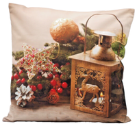 KissenhüLle Kissenbezug 40 X 40 Cm Weihnachten Laterne Hossner Heimtex