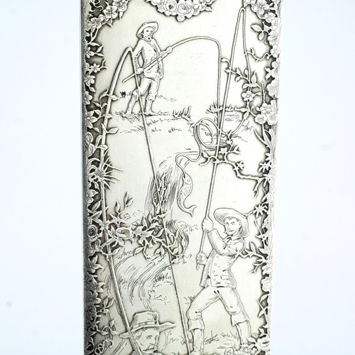 Rare Antique Tiffany Acid Etched Silver Aesthetic Check Cutter. E J Jerzmanowski - Picture 5 of 7