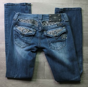 Miss Me Jeans Corte Bota Hebilla solapa del bolsillo para mujer Talla 28 |  eBay