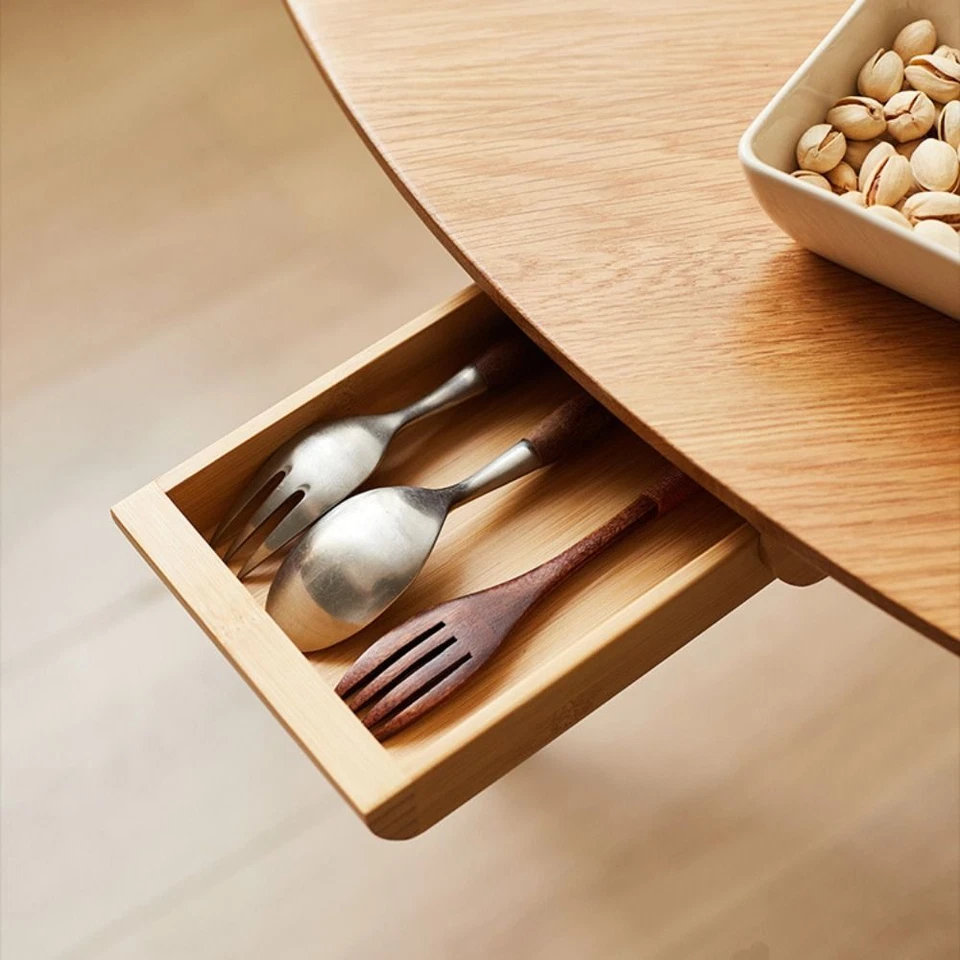 Box Wooden Storage Drawer Stationery Container Hidden Drawer Home Storage - Image 3 of 4