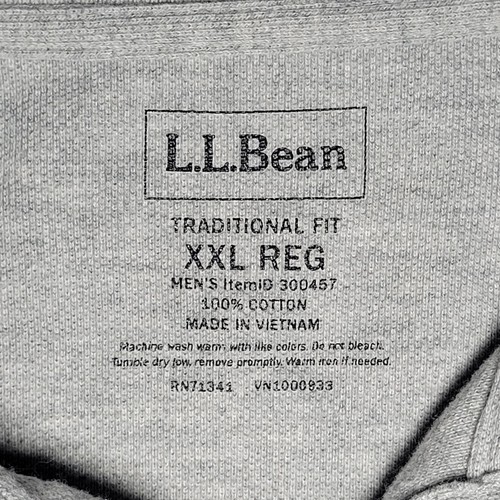 L.L. Bean Mens Gray Traditional Fit Short Sleeve Cotton Polo Size XXL Reg - Picture 4 of 9