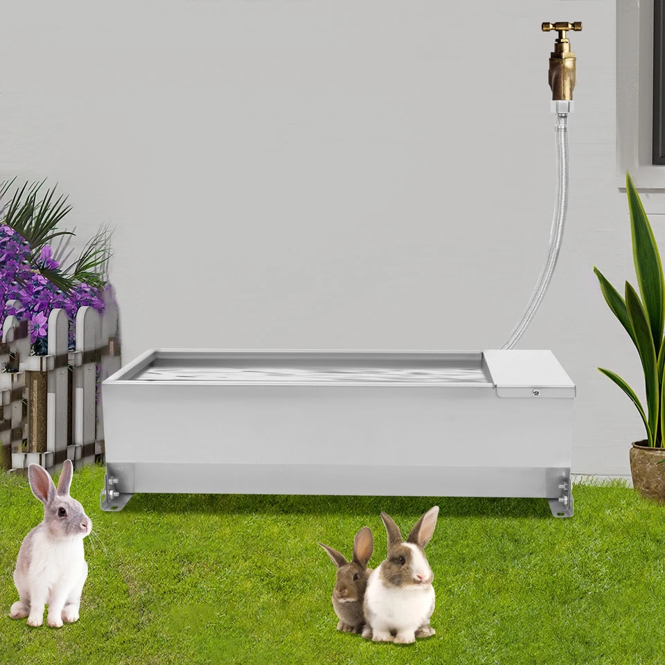 Автоматическая поилка для скота большой металлический резервуар для воды для собак крупного рогатого скота птицы 7,5 л - Изображение 2 из 4