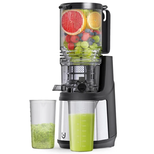 Masticating Juicer, 350W Slow Cold Press Juicer with 5.8" Extra-Large Feeding Ch