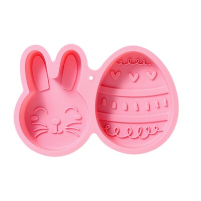 Bunny-Non-Stick Baking Moulds Easter-Party DIY Chocolate Cake Decorations