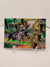 2021 Chrome Star Wars Galaxy Prism Refractor 35/75 Speeder Bike Chase