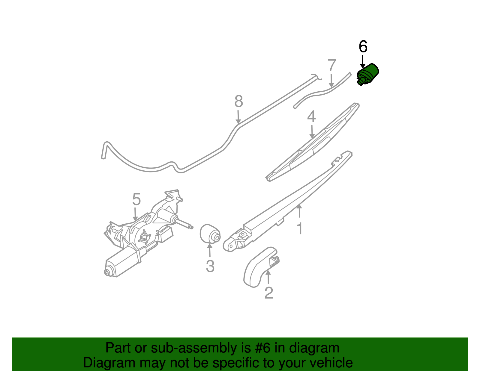 Genuine Nissan Washer Nozzle B89700W000 eBay