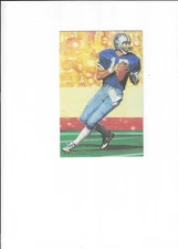 Roger Staubach Cowboys unsigned Goal Line Art Card with corner tip wear