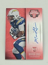 2014 Panini Totally Certified #145 Marion Grice Rookie Auto Platinum Red /50