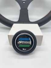 Spoon Sports Style 350mm Steering Wheel Red Stitch With Spoon Horn Fits Rsx S Spoon Sports Style 350mm Steering Wheel Red Stitch With Spoon Horn Fits Rsx S