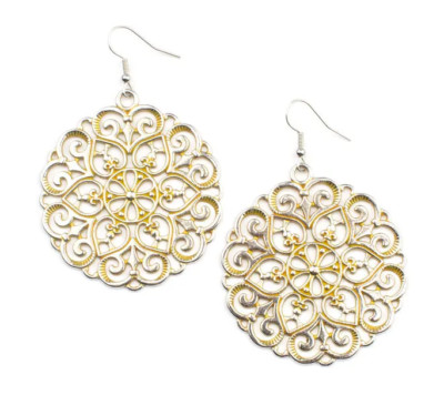Paparazzi Mandala Effect Yellow Earrings - New