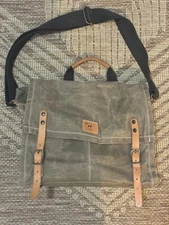 Will Leather Goods Messenger Bag, Oiled Canvas And Leather
