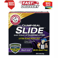 Clump & Seal SLIDE Cat Litter, Easy Clean-up Multi-Cat Clumping Litter, 14 lbs 1.28 per pound