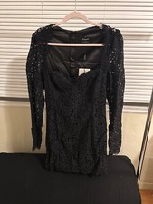 Black lace mini dress for women size medium