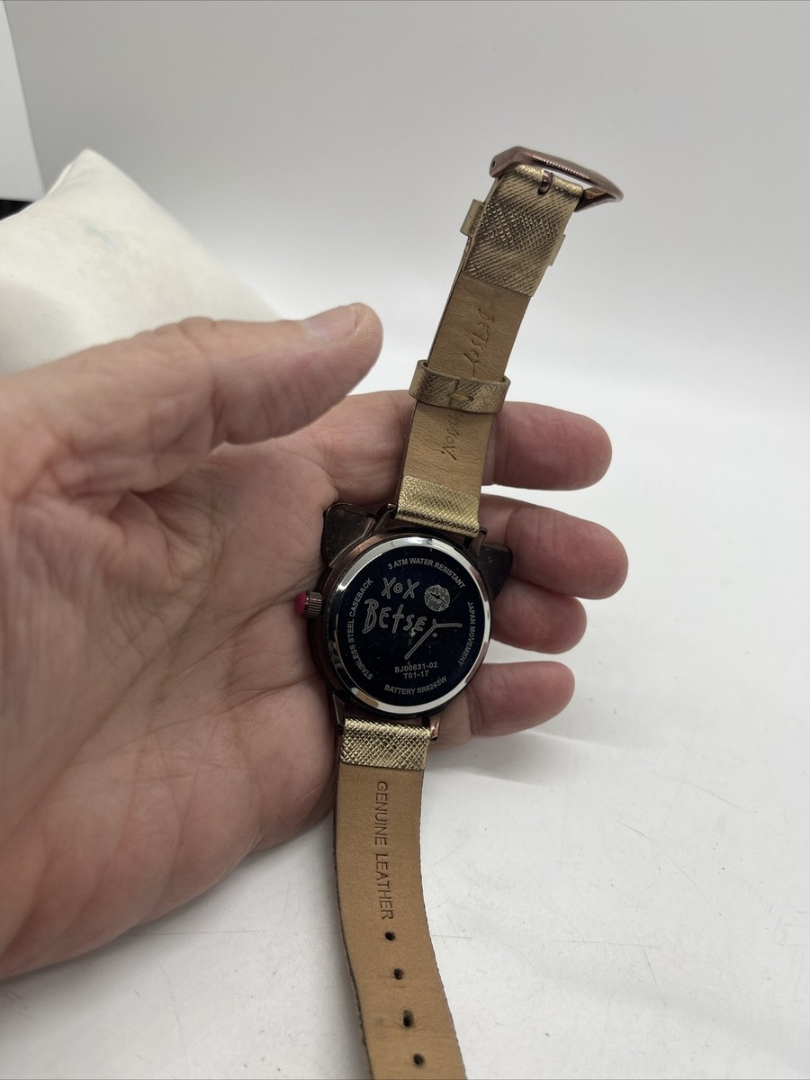 Betsey Johnson Pink Fox Glitter Ladies Watch | eBay display picture 3