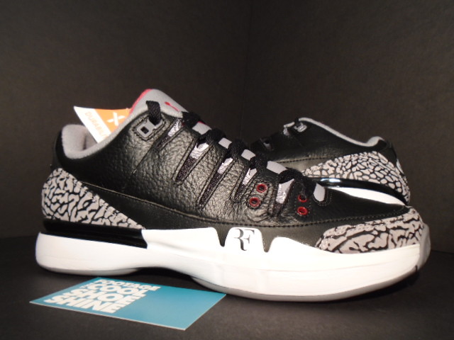 roger federer jordan 3 black
