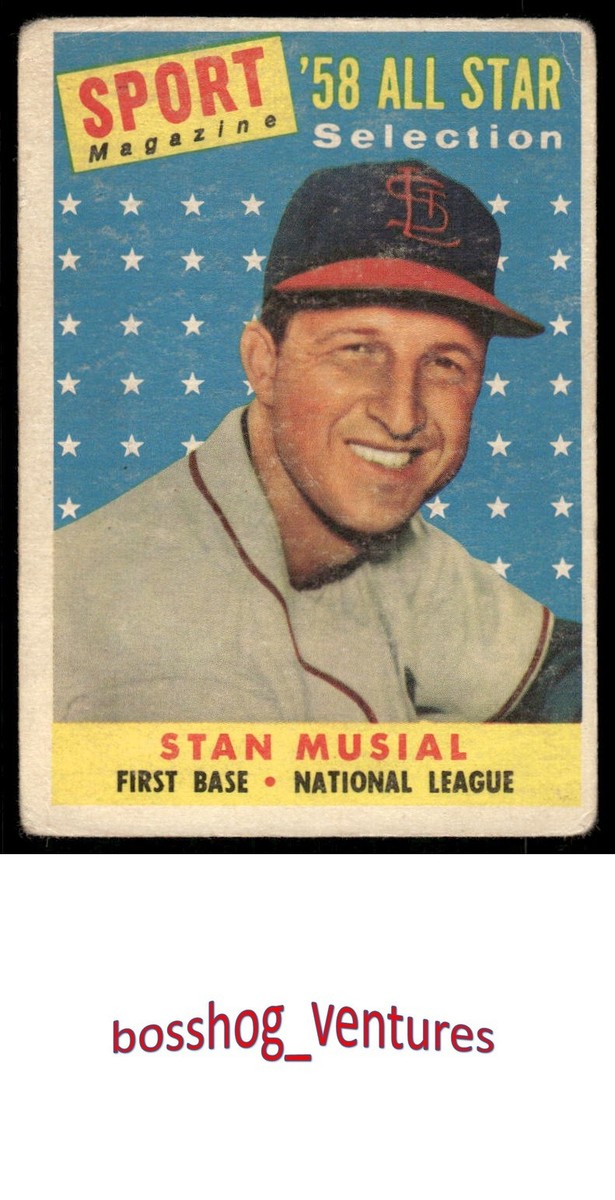 1958 Topps Stan Musial #476 St. Louis Cardinals All-Star Selection