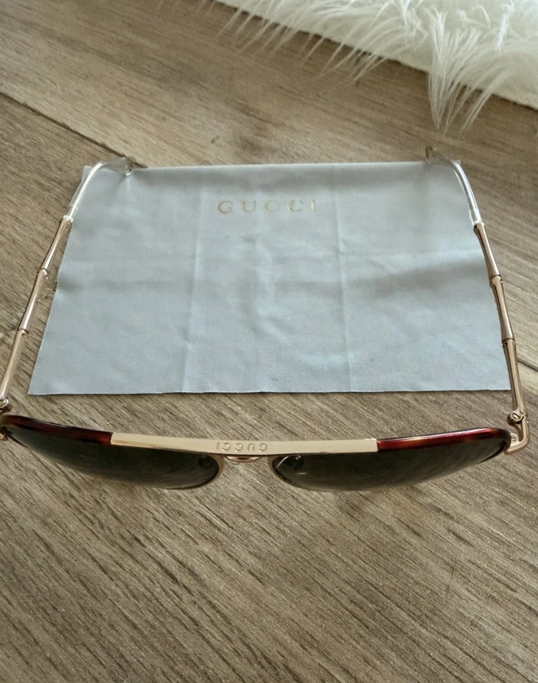 lunettes de soleil Unisex Gucci Bambou  - Photo 3/4