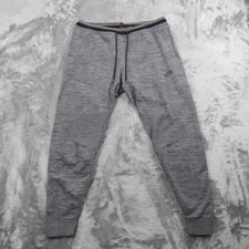 Nike Tech Knit Joggers Mens Medium Gray Sweatpants Drawstring Stretch Pants
