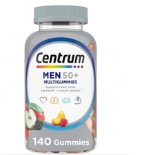Centrum Multigummies Mens 50 Plus Gummy Multivitamin Assorted Fruit 140 Count