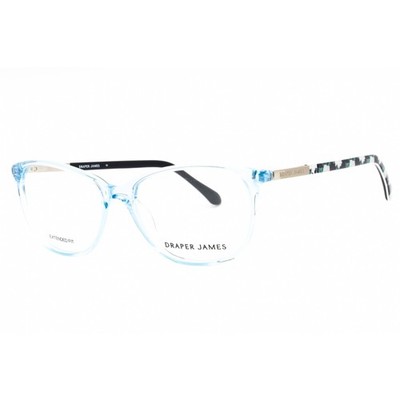 Draper James Women's Eyeglasses Blue Crystal Acetate Cat Eye Full Rim DJ5027 416
