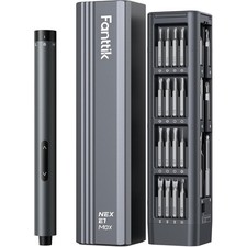 Mini Elektro-Schraubendreher Set, 50 Metall-Bits, Magnetkoffer, aufladbarer Akku