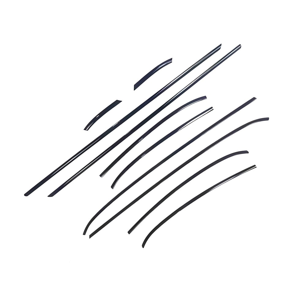 10Pc Chrome Black Window Moulding Trim Seal For Mini Cooper R56 2 Door ...
