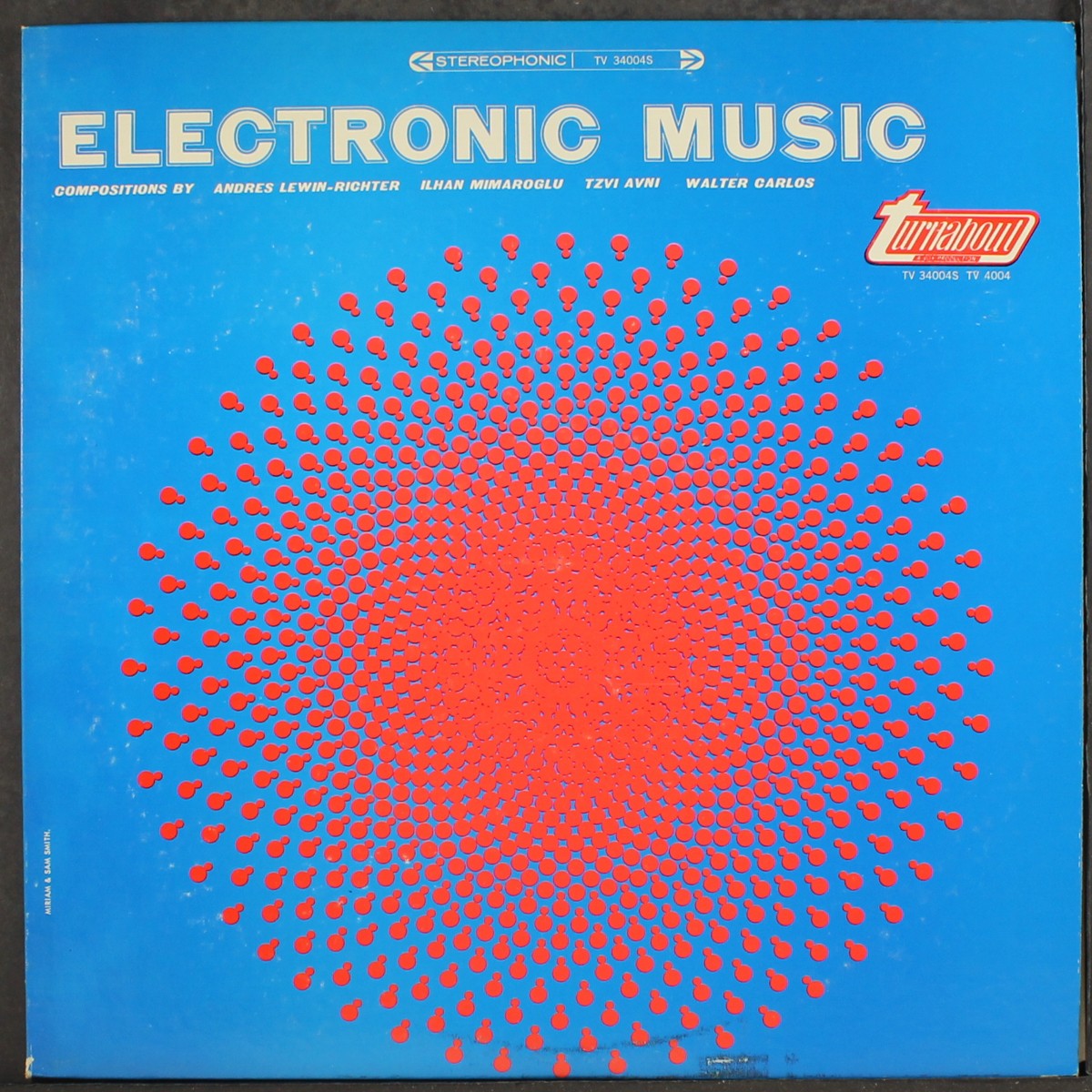 ANDRES LEWIN-RICHTER & OTHERS: electronic music TURNABOUT 12" LP 33 RPM