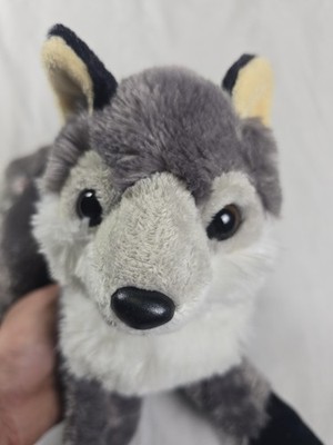 Aurora Plush Wolf Stuffed Animal 12'' Toy Soft Handmade Collectible Plushie