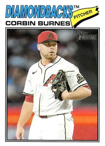 2026 Topps Heritage Chrome Refractor #238 Corbin Burnes, Arizona