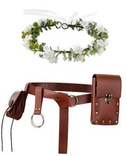 Ren Faire Accessories, Medieval Belt, Renaissance Costume Accessories Brown