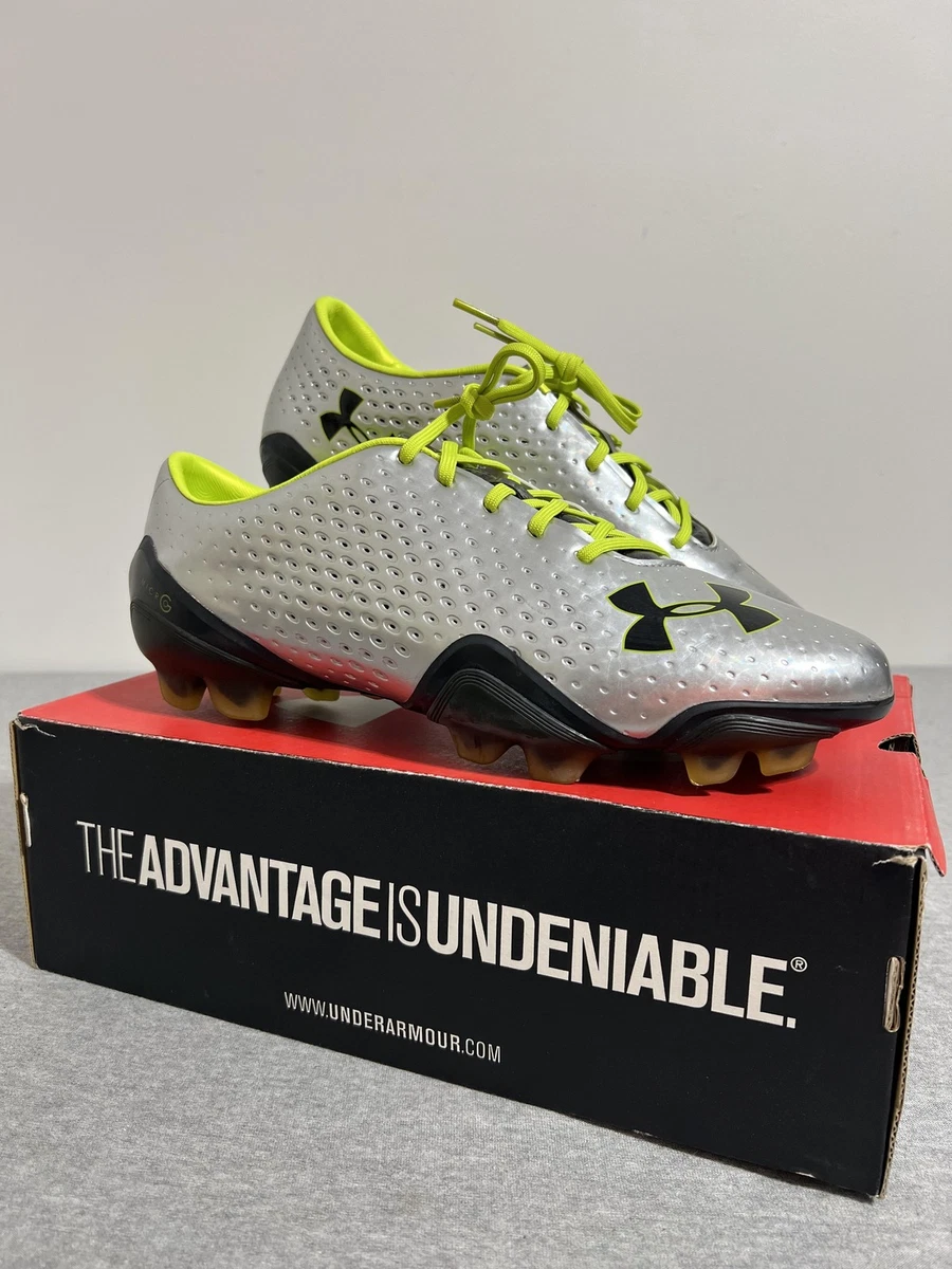 Under Armour Blur Pro FG Soccer Shoes Men’s Size 10 Silver Yellow Cleats Micro G Under Armour Blur Pro Football Cleat - Men main image 4