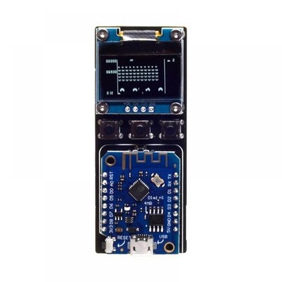 Elecrow ESP8266 ArduinoGotchi DIY Kit, OLED 128x64 Display, 3 Taster, Buzzer,