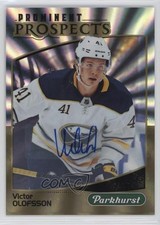 2019-20 Upper Deck Parkhurst Prominent Prospects Gold Victor Olofsson Auto 05kr