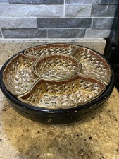 vintage Japanese Kutani porcelain lazy susan ...