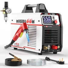 Plasma Cutter 55Amp Non Touch Pilot Arc Non-High Frequency,Non-Touch Dual Vol...