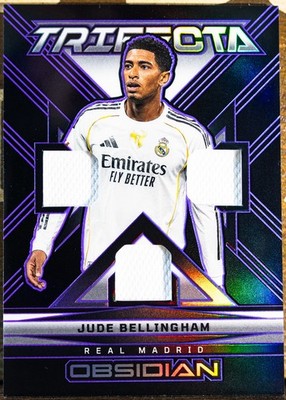2026 Panini Obsidian Trifecta Material Jude Bellingham Electric Etch  /99 (MEM)