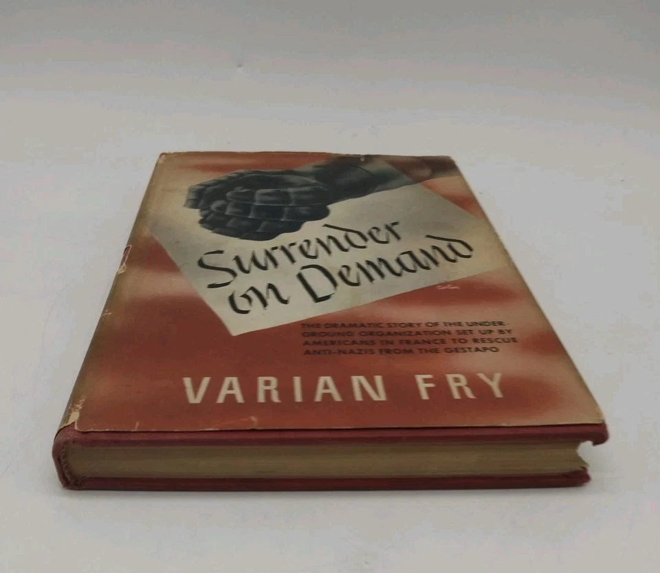 Surrender on Demand By Varian Fry Random House 1945 First Printing HC/DJ Foto 3 de 4