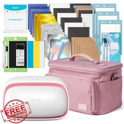 Likcut Vinyl Cutter Cardstock Creator Machine Bundle w/ Case DIY Sticker HTV ...