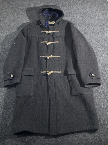 VINTAGE Marshall Fields Jacket Mens 42 Wool Bone Toggle Heavy Coat 1950s RARE