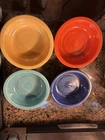 Vintage Fiesta  5 1/2" Fruit Bowls in Original Colors Set of 4