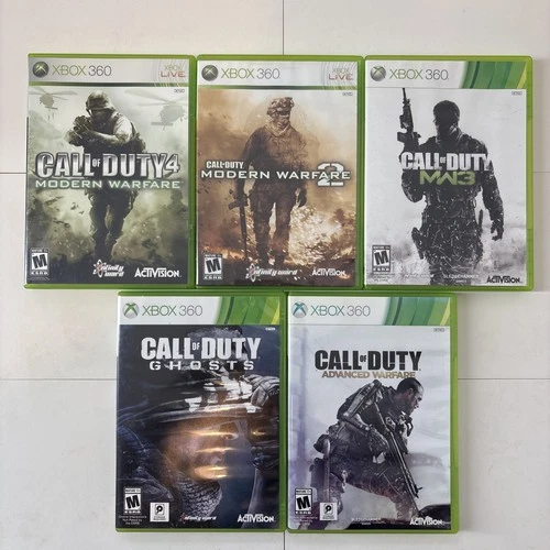 Call of Duty: Modern Warfare (1-3) Ghosts & Advanced Warfare Bundle (Xbox 360)