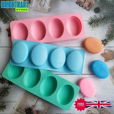 4-Hole Oval Silicone Soap Mold UK