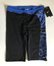 Nike Swim Jammer Shorts Swimsuit Trunks TFSS0017 490 Black Blue Size 32