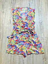 XL Marine Layer Camila Romper Jumpsuit - Womens Shorts - Colorful Beach Resort