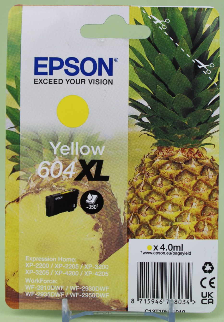 Original Epson 604XL High Capacity Yellow Ink Cartridge (C13T10H44010) - Image 2