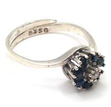 Exclusive Designer Ring 835 Silver Master Brand Blue Gemstones Luxury