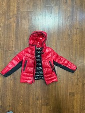 Moncler Red Hooded Down Puffer Jacket Unisex Infant
