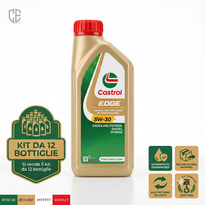 12x Castrol EDGE 5W-30 M 1L Synthetic Motor Oil BMW LL04 MB 229.52 C3