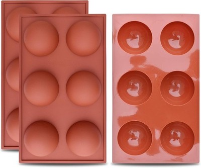 homEd Lar 6-Cavity Semi Sphere Silicone , 3 Pas Baking  for